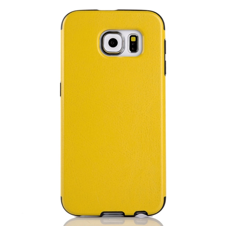For Galaxy S6 / G920 Glossy PU Leather Cover Back Case