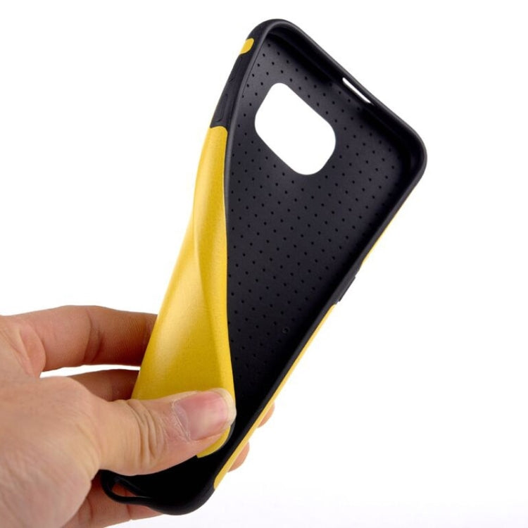 For Galaxy S6 / G920 Glossy PU Leather Cover Back Case