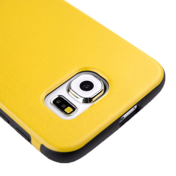 For Galaxy S6 / G920 Glossy PU Leather Cover Back Case
