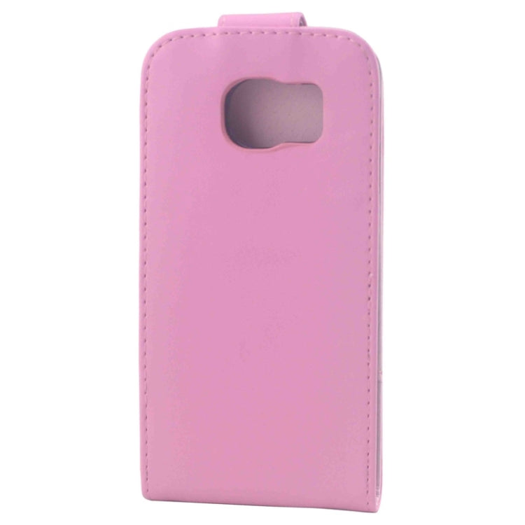 For Galaxy S6 / G920 Colorful Vertical Flip Magnetic Button Leather Case