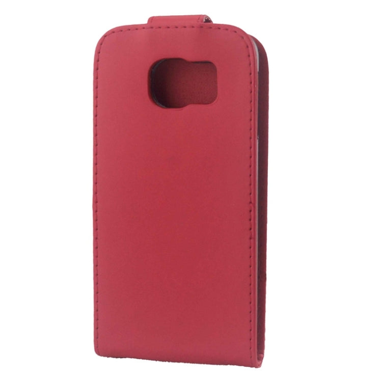 For Galaxy S6 / G920 Colorful Vertical Flip Magnetic Button Leather Case