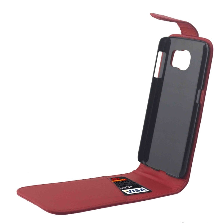 For Galaxy S6 / G920 Colorful Vertical Flip Magnetic Button Leather Case