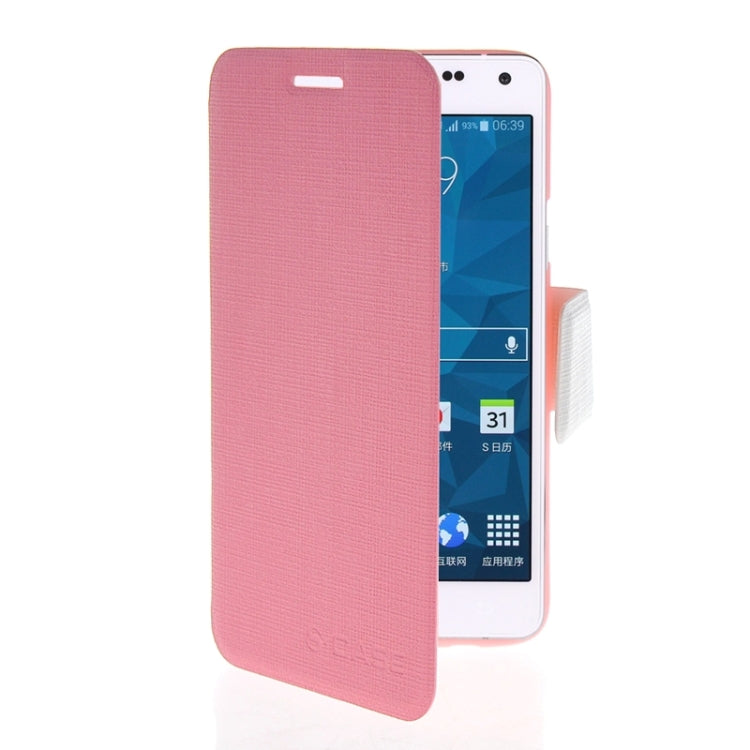 Cross Texture Horizontal Flip Colorant Match Leather Case with Holder for Galaxy A3 / A300