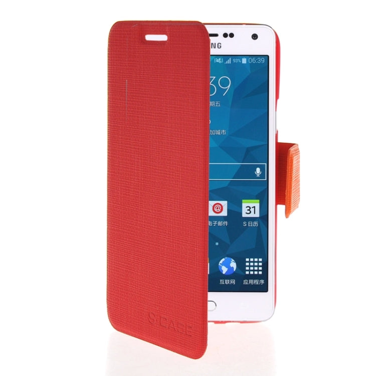 Cross Texture Horizontal Flip Colorant Match Leather Case with Holder for Galaxy A3 / A300