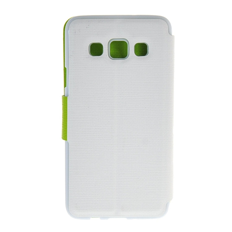 Cross Texture Horizontal Flip Colorant Match Leather Case with Holder for Galaxy A3 / A300
