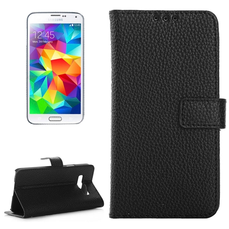 Litchi Texture Horizontal Flip Magnetic Buckle Leather Case with Card Slots & Wallet & Holder for Galaxy Core Prime / G360