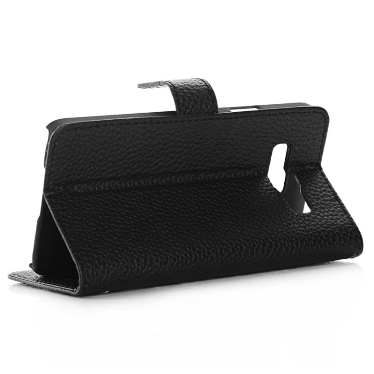 Litchi Texture Horizontal Flip Magnetic Buckle Leather Case with Card Slots & Wallet & Holder for Galaxy Core Prime / G360