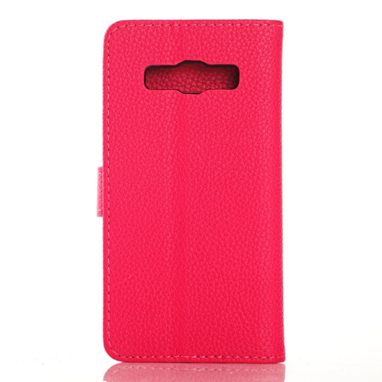 Litchi Texture Horizontal Flip Magnetic Buckle Leather Case with Card Slots & Wallet & Holder for Galaxy Core Prime / G360