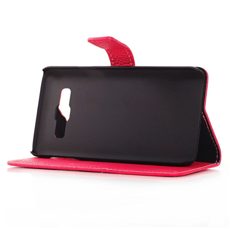 Litchi Texture Horizontal Flip Magnetic Buckle Leather Case with Card Slots & Wallet & Holder for Galaxy Core Prime / G360