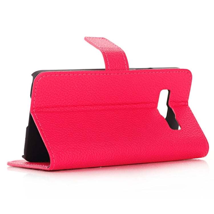 Litchi Texture Horizontal Flip Magnetic Buckle Leather Case with Card Slots & Wallet & Holder for Galaxy Core Prime / G360