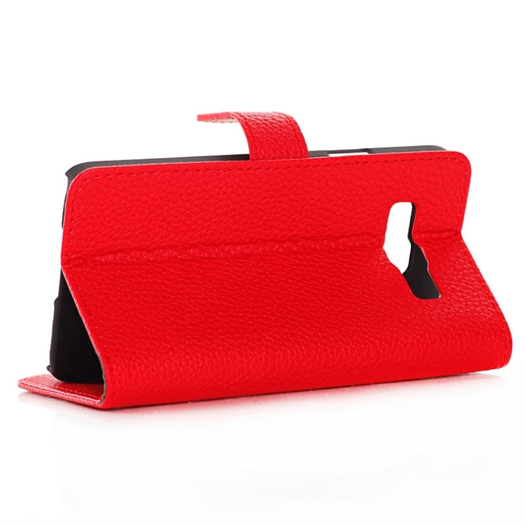 Litchi Texture Horizontal Flip Magnetic Buckle Leather Case with Card Slots & Wallet & Holder for Galaxy Core Prime / G360