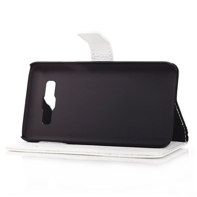 Litchi Texture Horizontal Flip Magnetic Buckle Leather Case with Card Slots & Wallet & Holder for Galaxy Core Prime / G360