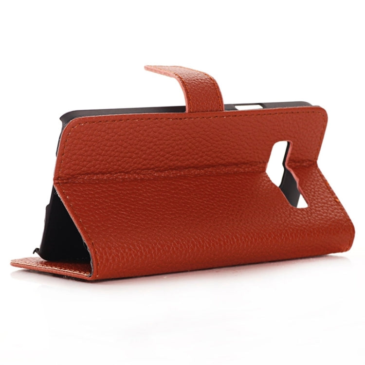 Litchi Texture Horizontal Flip Magnetic Buckle Leather Case with Card Slots & Wallet & Holder for Galaxy Core Prime / G360