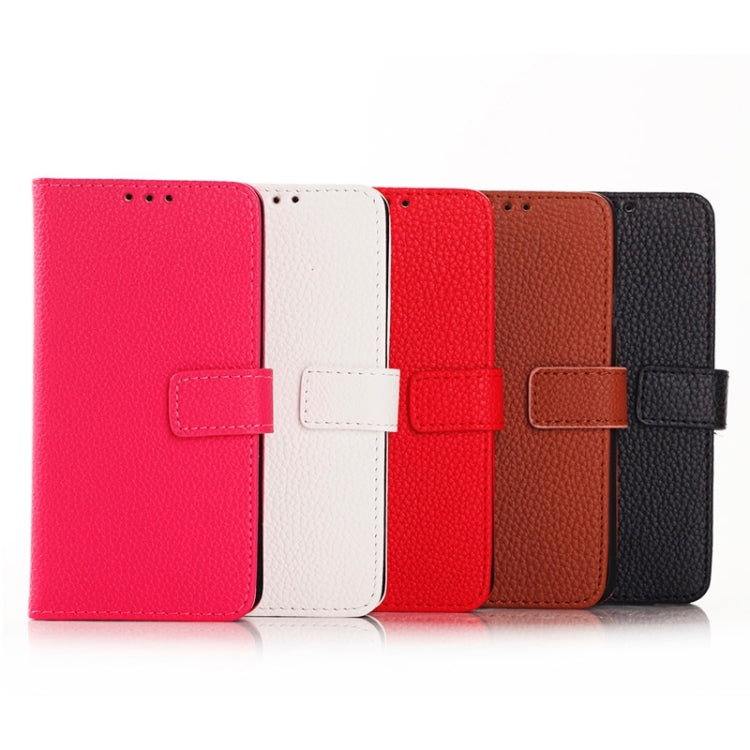Litchi Texture Horizontal Flip Magnetic Buckle Leather Case with Card Slots & Wallet & Holder for Galaxy Core Prime / G360