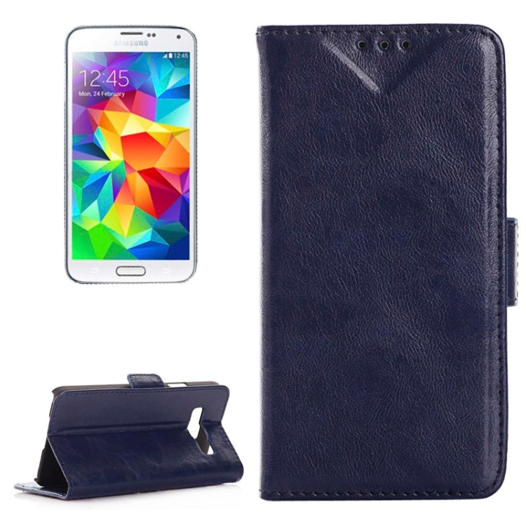 Oil Skin Texture Horizontal Flip Leather Case with Card Slots & Wallet & Holder for Galaxy Core Prime / G360