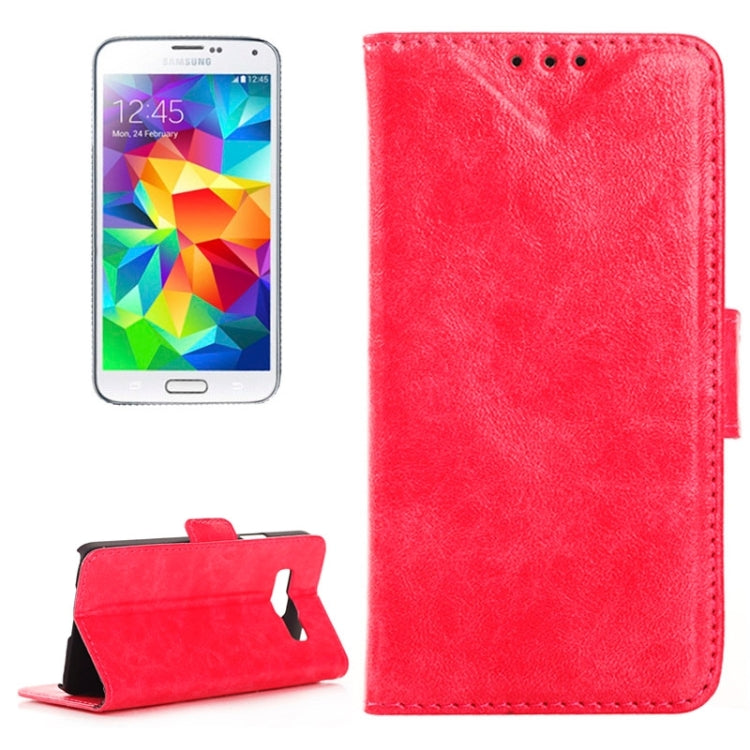 Oil Skin Texture Horizontal Flip Leather Case with Card Slots & Wallet & Holder for Galaxy Core Prime / G360