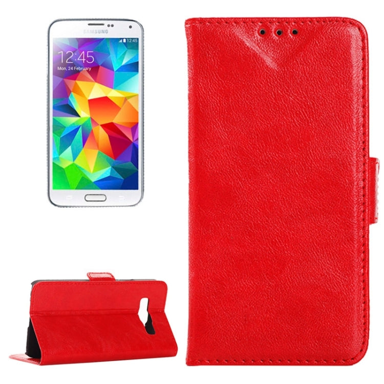 Oil Skin Texture Horizontal Flip Leather Case with Card Slots & Wallet & Holder for Galaxy Core Prime / G360