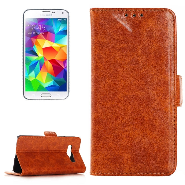 Oil Skin Texture Horizontal Flip Leather Case with Card Slots & Wallet & Holder for Galaxy Core Prime / G360