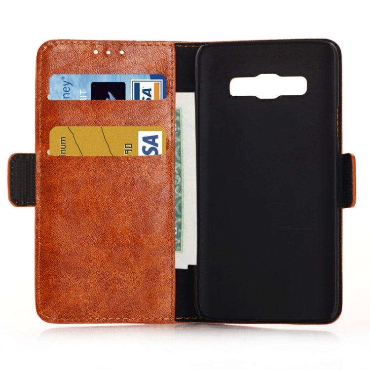 Oil Skin Texture Horizontal Flip Leather Case with Card Slots & Wallet & Holder for Galaxy Core Prime / G360