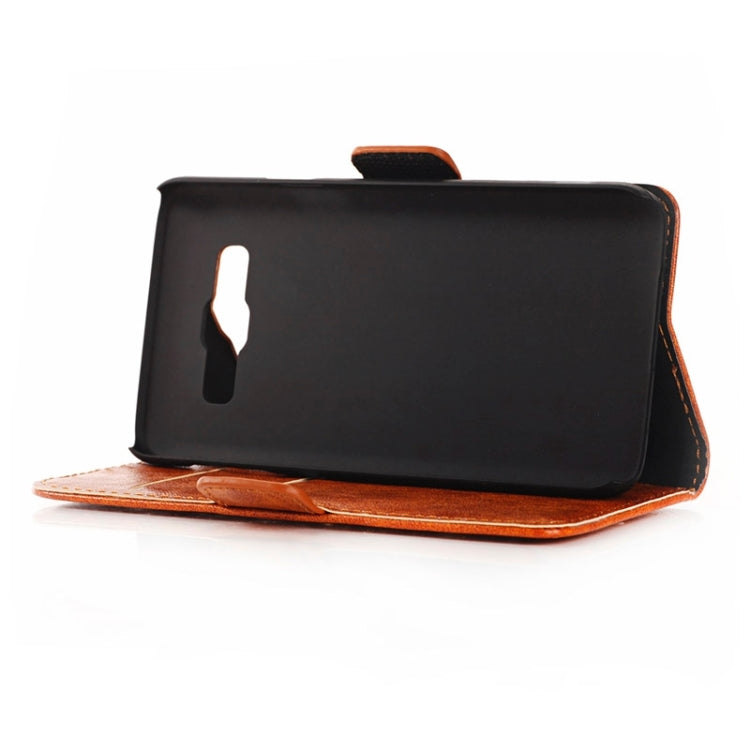 Oil Skin Texture Horizontal Flip Leather Case with Card Slots & Wallet & Holder for Galaxy Core Prime / G360
