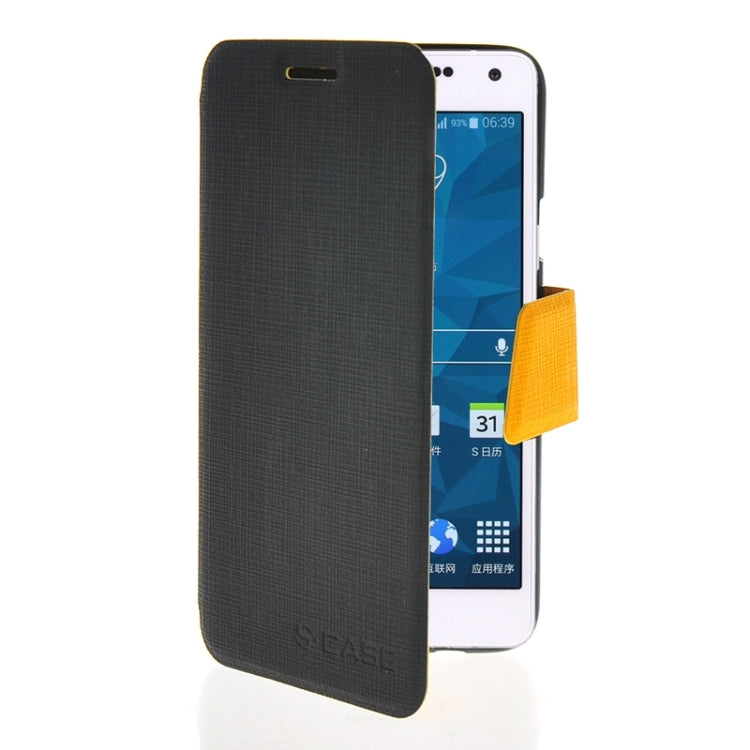 Cross Texture Horizontal Flip Colorant Match Leather Case with Holder for Galaxy A5 / A5000