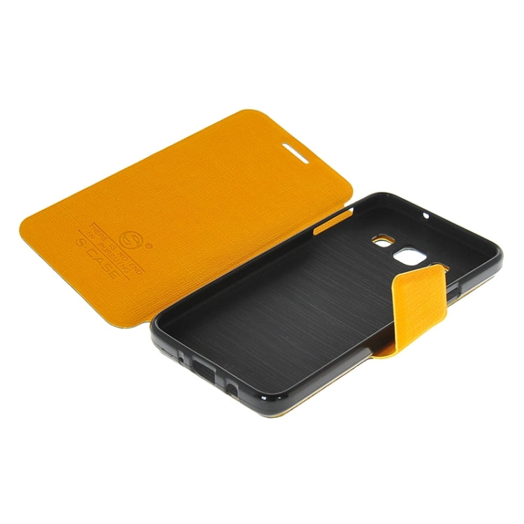 Cross Texture Horizontal Flip Colorant Match Leather Case with Holder for Galaxy A5 / A5000