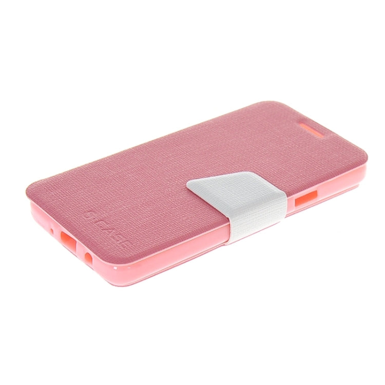 Cross Texture Horizontal Flip Colorant Match Leather Case with Holder for Galaxy A5 / A5000