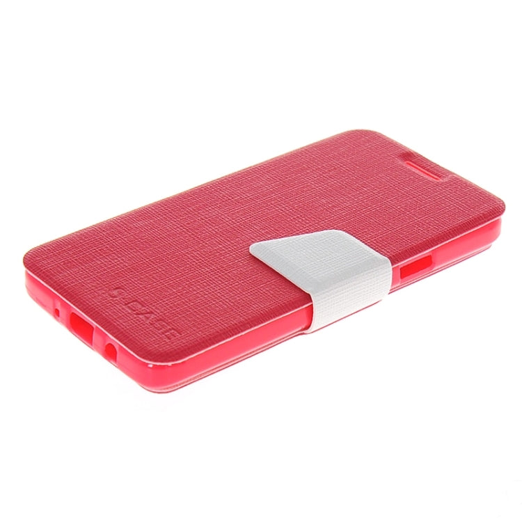 Cross Texture Horizontal Flip Colorant Match Leather Case with Holder for Galaxy A5 / A5000