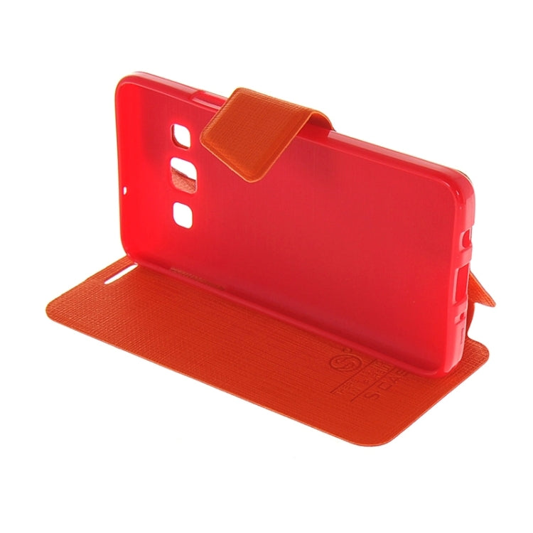 Cross Texture Horizontal Flip Colorant Match Leather Case with Holder for Galaxy A5 / A5000