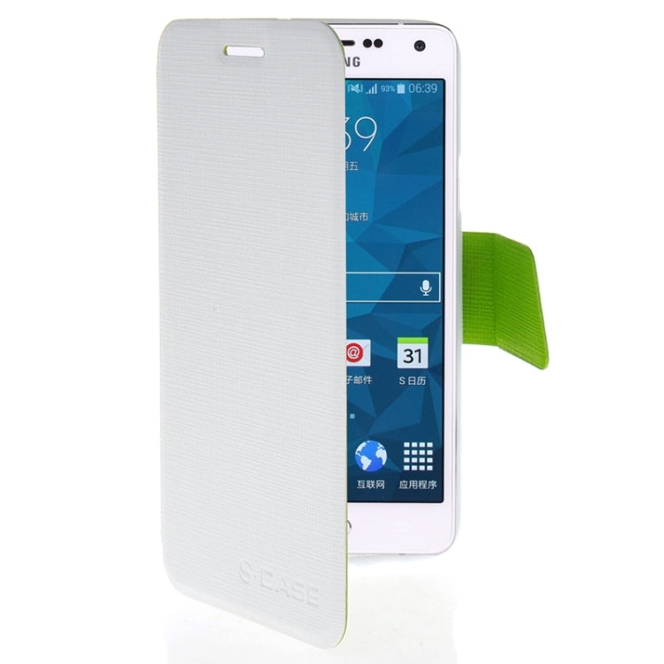 Cross Texture Horizontal Flip Colorant Match Leather Case with Holder for Galaxy A5 / A5000