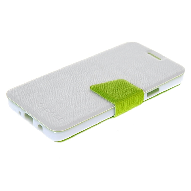 Cross Texture Horizontal Flip Colorant Match Leather Case with Holder for Galaxy A5 / A5000