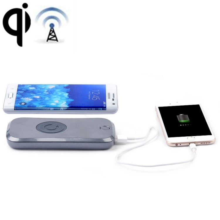 Qi Wireless Charger Transmitter Charging Plate with 7200mAh Power Bank Function  for iPhone 8 / 8 Plus / X &  Galaxy S7 Edge / S7 / S6 / S6 edge plus / Note 5 / Nokia / LG / HTC