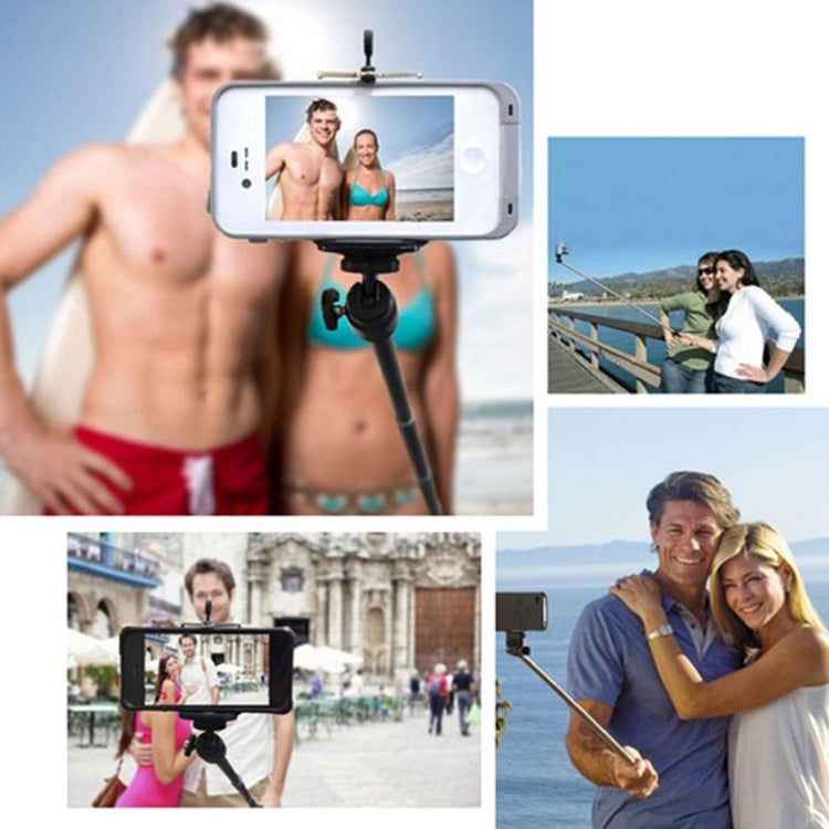 Dispho 7 Sections Adjustable Bluetooth Wireless Self-timer Handheld Monopod for Smartphones, Length: 18-80cm