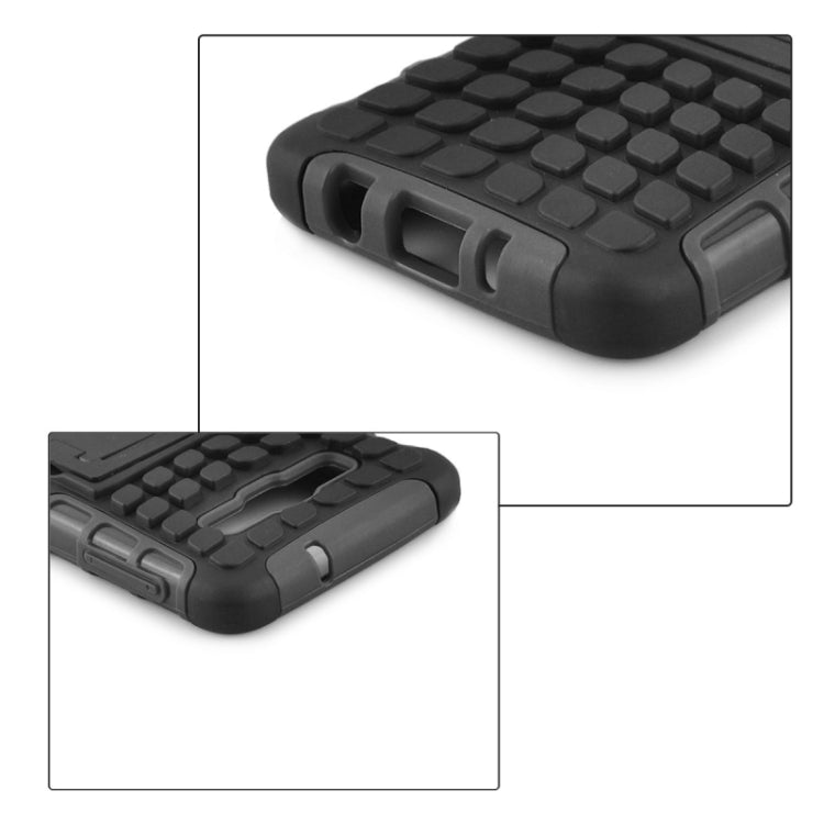 2 in 1 Tire Texture Protective Case with Holder For Galaxy A3