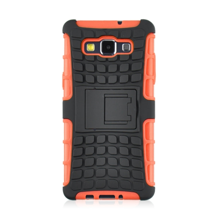 2 in 1 Tire Texture Protective Case with Holder For Galaxy A3