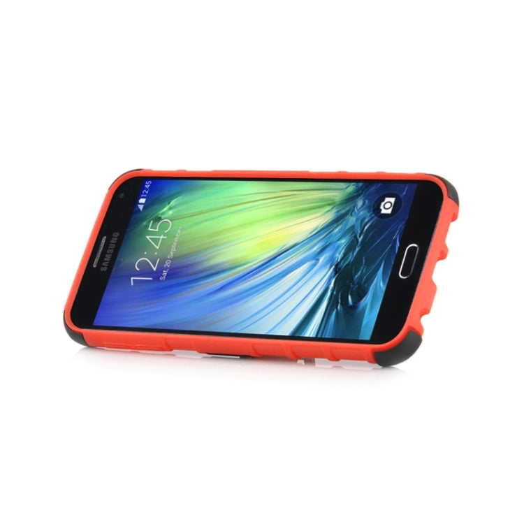 2 in 1 Tire Texture Protective Case with Holder For Galaxy A3