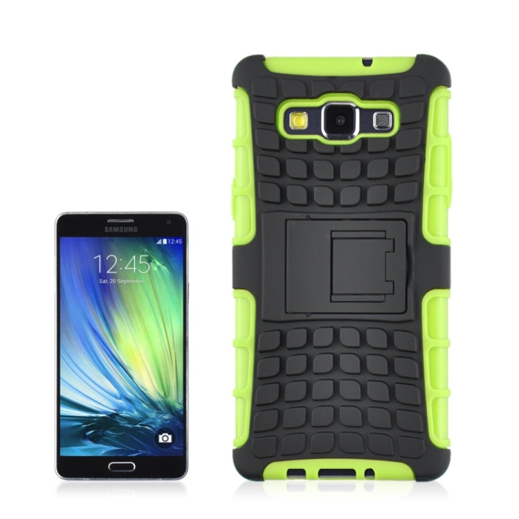 2 in 1 Tire Texture Protective Case with Holder For Galaxy A3