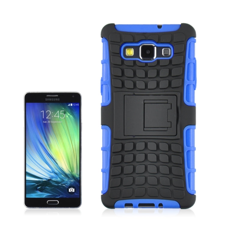 2 in 1 Tire Texture Protective Case with Holder For Galaxy A3