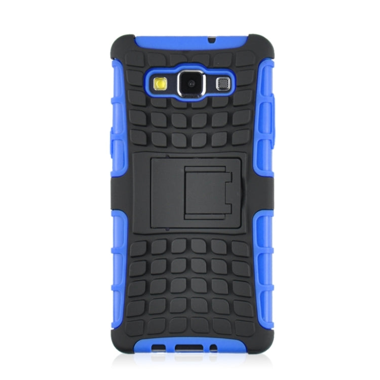 2 in 1 Tire Texture Protective Case with Holder For Galaxy A3