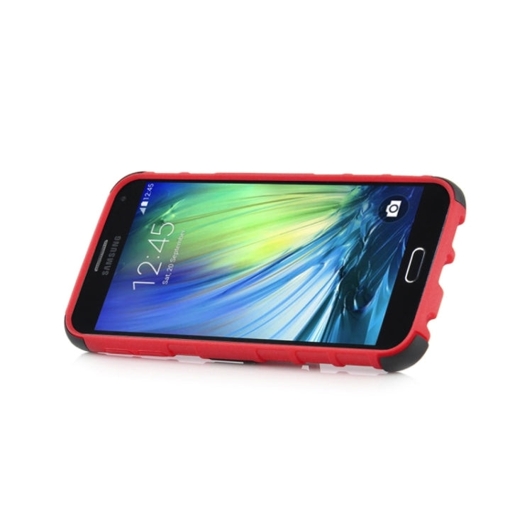 2 in 1 Tire Texture Protective Case with Holder For Galaxy A3