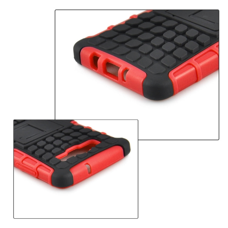 2 in 1 Tire Texture Protective Case with Holder For Galaxy A3