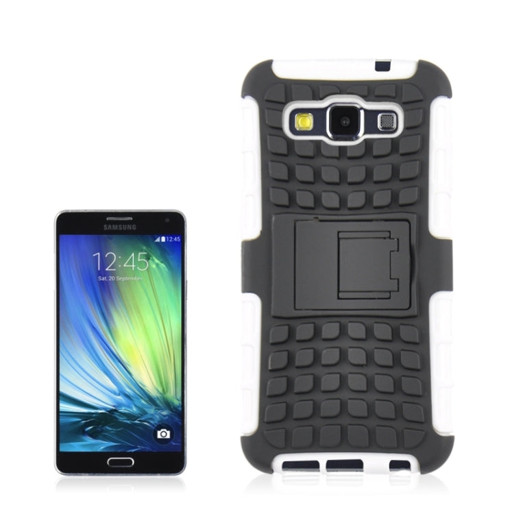 2 in 1 Tire Texture Protective Case with Holder For Galaxy A3