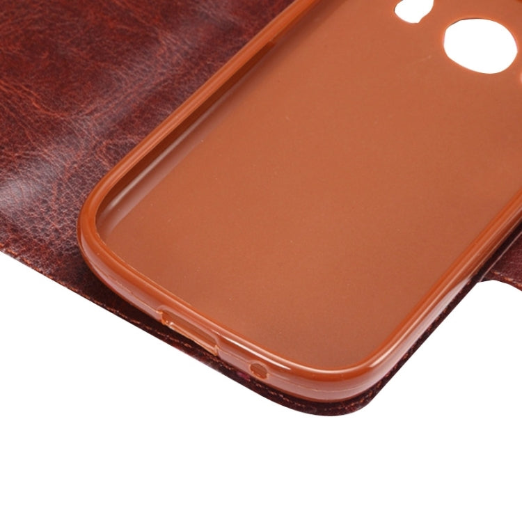 Flower Cloth Leather Case with Holder and Card Slots for Galaxy Ace Style LTE / G357FZ