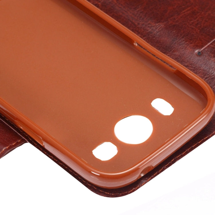 Flower Cloth Leather Case with Holder and Card Slots for Galaxy Ace Style LTE / G357FZ