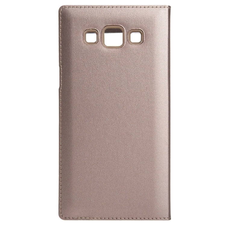Litchi Texture Horizontal Flip Leather Case with Call Display ID & Sleep / Wake-up Function for Galaxy A5
