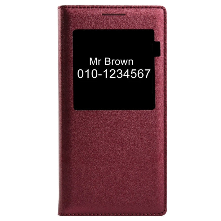 Litchi Texture Horizontal Flip Leather Case with Call Display ID & Sleep / Wake-up Function for Galaxy A5