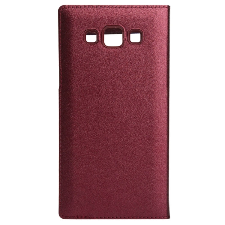 Litchi Texture Horizontal Flip Leather Case with Call Display ID & Sleep / Wake-up Function for Galaxy A5