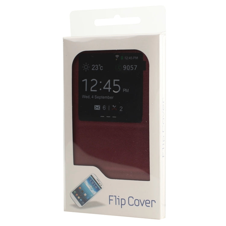 Litchi Texture Horizontal Flip Leather Case with Call Display ID & Sleep / Wake-up Function for Galaxy A5