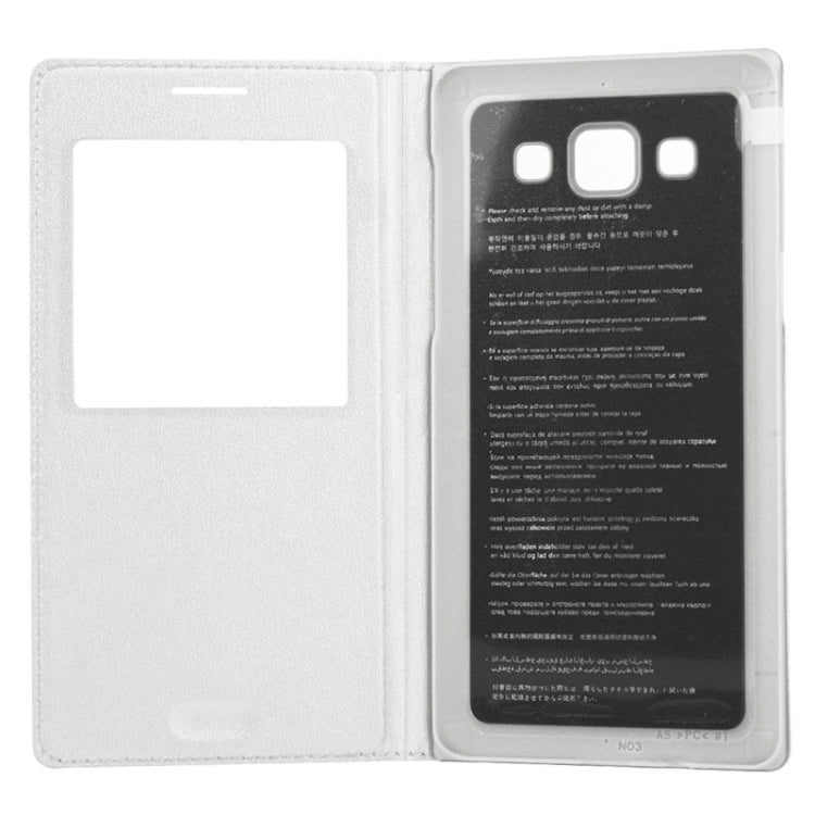 Litchi Texture Horizontal Flip Leather Case with Call Display ID & Sleep / Wake-up Function for Galaxy A5