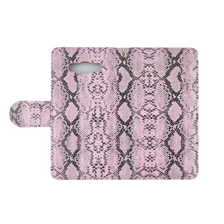 Snakeskin Texture Horizontal Flip Leather Case with Card Slots & Wallet & Holder for Galaxy A7